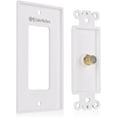 thumbnail image 4 of Cable Matters 2-Pack 1-Port TV Cable Wall Plate (Coax Wall Plate) in White, 4 of 5
