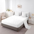 thumbnail image 5 of jejeloiu Cute Loves Pattern 7-Piece Bedding Comforter Set,Kawaii Polka Dots King Bedding Sets,White Black Heart Print Bed Sheets For Girls Kids,Super Cozy Room Decor Reversible, 5 of 8