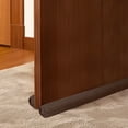 thumbnail image 2 of Debonair Door Draft Stopper Door Sweep Weather Stripping Noise Blocker Window Breeze Blocker Adjustable Door Sweeps, Brown, 2 of 8