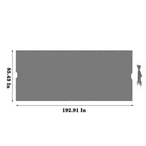 Pergola Canopy Replacement - 12x9 Ft Curved Outdoor Structure Cover - Grey - UV Protection, Water Repellent - Patio Shade Top Only