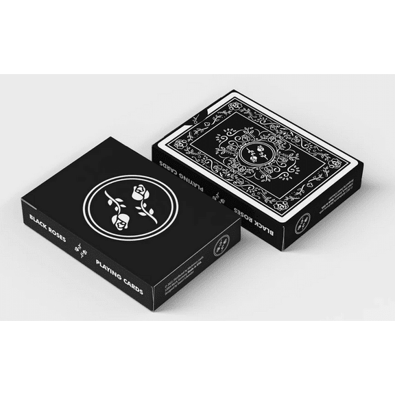 Black Roses V1 2022 (Fully Marked) Playing Cards by Daniel Schneider