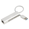 thumbnail image 3 of Adaptador USB Ethernet RJ45 USB3.0 conector Ethernet 10M 100M 1000M convertidor de puerto Ethernet de aleación de aluminio para oficina, 3 of 14
