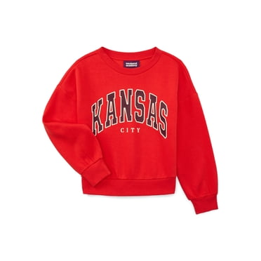 Weekend Academy Girls Long Sleeve Graphic Crewneck Sweatshirt, Sizes 4-18