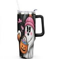 thumbnail image 2 of Halloween Pumpkin Tumbler Happy Halloween Pumpkin Tumbler Cup with Straw,Thermal with Lids for Hot and Cold Drinks for Work Travel 40 oz Spooky Cup, 2 of 7