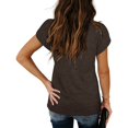 thumbnail image 5 of Blusa con escote en V y mangas de pétalos, blusa con escote en V y mangas de pétalos con ribete de encaje, blusa de encaje de guipur, estándares líderes en la industria, 5 of 5