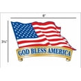 thumbnail image 2 of God Bless America - Flag - Postcard Sized Vinyl Sticker 6" x 3.75", 2 of 3