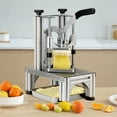 thumbnail image 6 of VEVOR Commercial French Fry Cutter with 4 Replacement Blades, 1/4in and 3/8in Blade Easy Dicer Chopper, 6-Wedge Slicer and 6Wedge Apple Corer, Lemon Potato Cutter, 6 of 12