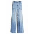 thumbnail image 3 of EMMIOL Women's Baggy Boyfriend Jeans Y2K Trendy Stretchy Mid Rise Wide Leg Loose Fit High Waisted, 3 of 5