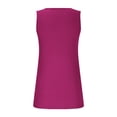 thumbnail image 4 of UPPADA Womens Tank Tops 2025 Sleeveless Round Neck Ruched Spring Summer Basic Shirts Trendy Cute Outfits Women Sleeveless Tank Top,Tank Top for Women Pack Ribbed Hot Pink,M, 4 of 6