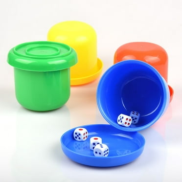 Dice Game Set, 5pcs Thicken Dice Bottom Shaker Bar Funny Dice Game Set Creative Dice Shaking Cup With 25pcs Dice (Randm Color)