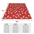 thumbnail image 3 of Bingfone Christmas Santa Cartoon Snowman A Print Flannel Fleece Blanket Throw Blanket for Bed,Sofa,Couch,Travel,Camping(80"x60" ), 3 of 8