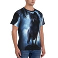 thumbnail image 5 of Rocae Night Scene of Wolves for Men's Moisture-Wicking Crew Tee - T-Shirt for Sports, Outdoor Activities, and Casual WearMedium, 5 of 9