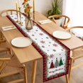 thumbnail image 3 of Red Plaid Christmas Table Runner 90 Inches Long Farmhouse Dress Scarves, Vintage Xmas Tree Winter Farmhouse Dining Tablerunner for Coffee Table/Kitchen Island/Party Décor, 13" x 90", 3 of 8