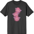 thumbnail image 3 of Spray Paint Butterfly Adult Charcoal Crew Neck Short Sleeve Tee-XL, 3 of 4
