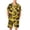 Yellow, variant on GrmtClth Mens Halloween Pajamas Graphic Pumpkin Satin-Like Short Sleeve Button Up 2 Piece Casual Sleep Loungewear Pjs with Pockets Green 3XL
