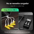 thumbnail image 4 of FHADAY Paquete de 4 Pilas AA Recargables 4070mWh 1.5V Baterias AA de Litio con para Mandos a Distancia, Rat&oacute;n y Teclado Inal&aacute;mbricos, Juguetes, Alta Capacidad, con Cable de Carga, 4 of 7