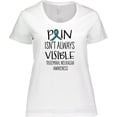 thumbnail image 3 of Inktastic Trigeminal Neuralgia Awareness Pain Isn't Always Visible Women's Plus Size T-Shirt, 3 of 5