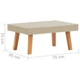 thumbnail image 2 of vidaXL 5 Piece Patio Lounge Set with Cushions Poly Rattan Beige, 2 of 11