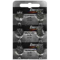 [ Strip of 6 ] Energizer A76/LR44 (A76BP), SR44, L1154, 1.5v Alkaline Batteries