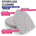 thumbnail image 4 of Replacement Scrubber Refill for WTYYC Extendable Tub Tile Shower Brush for Cleaning Non-Scratch (2X Scrubber Sponge Gray), 4 of 14