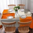 thumbnail image 3 of Burnt Orange Beige Table Cloth Waterproof Tablecloths, Abstract Modern Oil Painting Geometric Tablecloth Dining Table Cover for Kitchen Party Tabletop Outdoor, Rectangle Tablecloth 60x102 Inch, 3 of 9