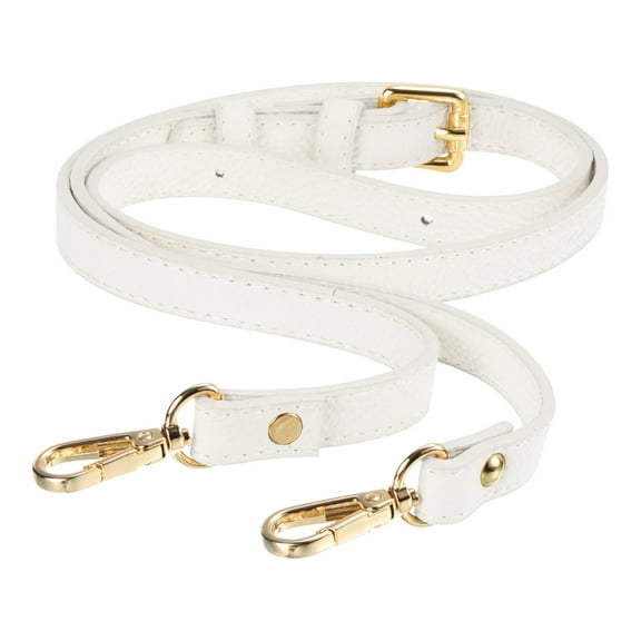 Uxcell Purse Strap Leather Adjustable Replacement Strap for Women's Crossbody Handbags Bag White
