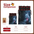 thumbnail image 3 of Rocae Heart Axolotl Print Christmas Drawstring Linen Gift Bag with Drawstrings Treat Bag Goody Present Bags for Christmas Party Favor, 3 of 8