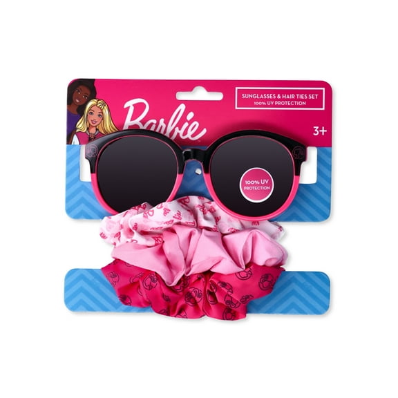 Barbie Girls Girls Sunglasses and Scrunchies 2-Piece Set, Pink
