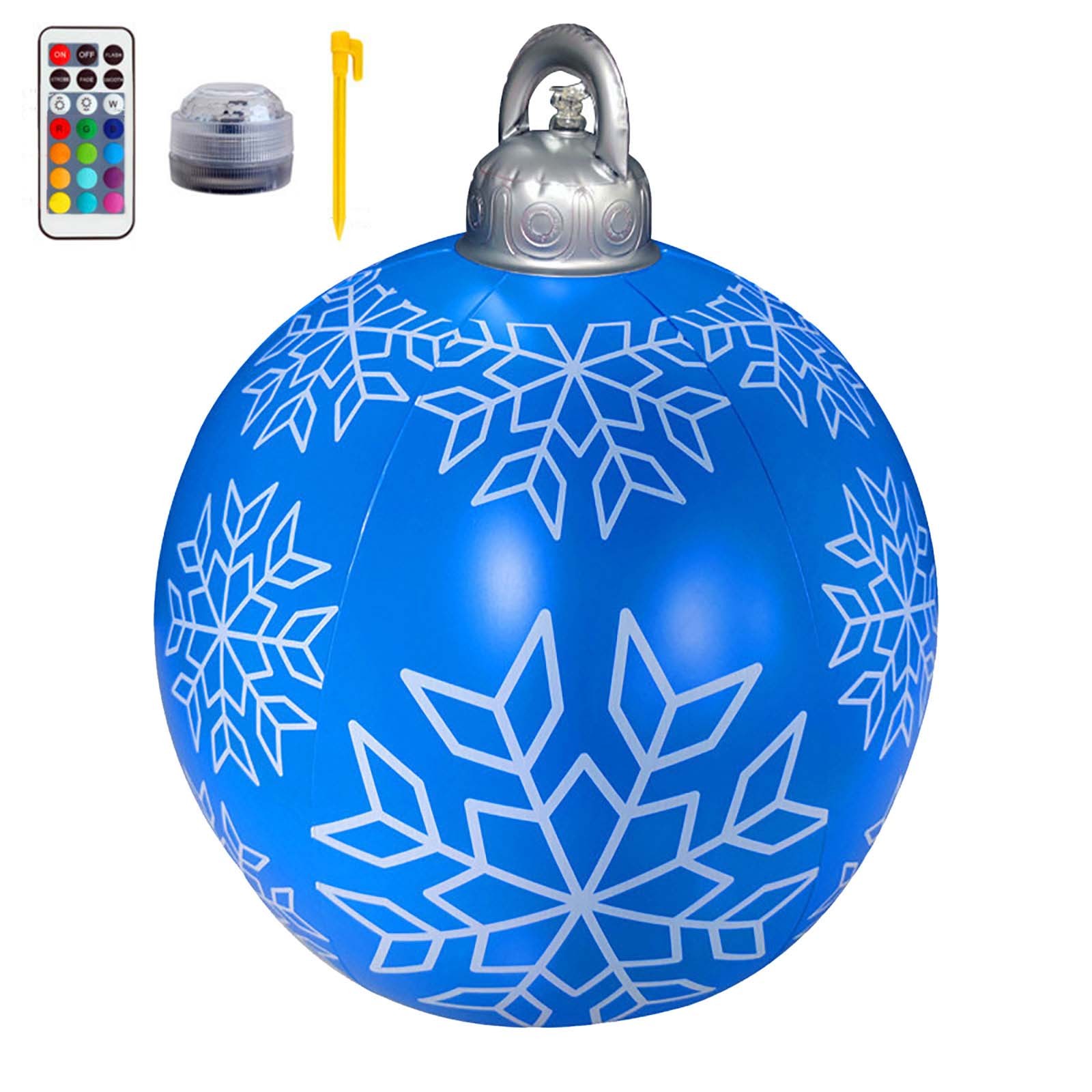 Rovga 24 Inch Giant Christmas Pvc Inflatable Ball Outdoor Ornament