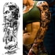thumbnail image 3 of (TQB241-244-290) 3 uds pegatinas tatuaje brazo serie personajes Zeus God 170*480mm pegatinas tatuaje corporal unisex, 3 of 9