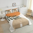 thumbnail image 4 of Erosebridal Minimalst Bedding ToddlerComforter Set, Modern Geometric Down Comforter, Spiral Circle Decor, 2 Pieces, 4 of 8
