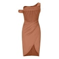 thumbnail image 4 of Gspmoly Robe d'Été, Mode d'Été pour Femmes Épaule Sans Manches à Empiècements Robe Irrégulière Robes de Soirée pour Femmes Offres Prime, 4 of 8