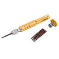 thumbnail image 2 of 5-in-1 Screwdriver, Aluminum Alloy Stable Repair Screwdriver Practical With Ergonomic Handle For Watch Jewelry Maintenance Golden, 2 of 8