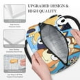 thumbnail image 3 of Kowoue Bluey Pattern Insulated Lunch Bag – Handheld Thermal Tote Picnic Bag School Lunch Box Bag Portable Food Storage Bag-One Size, 3 of 6