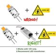 thumbnail image 3 of 5-pack 2W G4 LED lamps, 3000K warm white, 200lm, 12V, 3 of 5