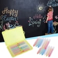 thumbnail image 4 of karymi Washable Dustless Colored Chalk Set with Plastic Barrel and Rotating Pencil Design for Blackboard Glass and Paper Smooth Writing Easy Clean Room Decor, 4 of 7