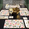 thumbnail image 5 of CounterArt Watercolor Florals Premium Boxed Set of Decorative Hardboard Placemats, 5 of 6