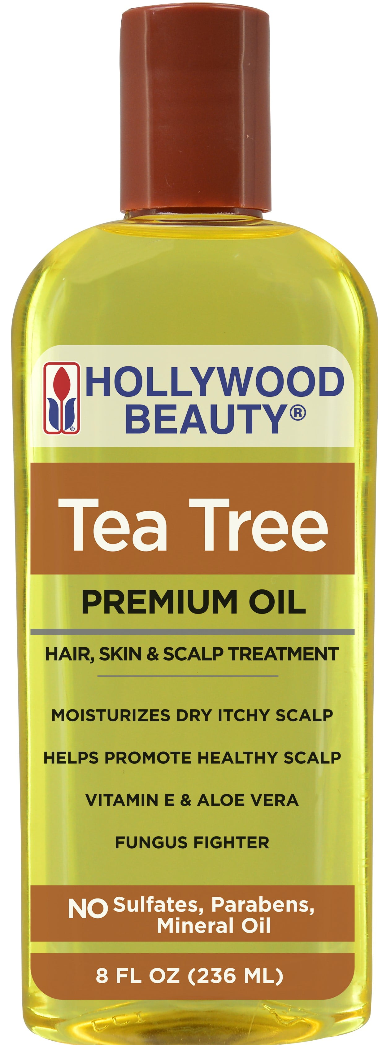 Hollywood Beauty Tea Tree Oil, Almond, Aloe & Rosemary Scalp Care Treatment, 8 oz