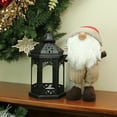thumbnail image 3 of 15.75" Plush Brown Plaid Nordic Santa Standing Christmas Gnome Tabletop Figure, 3 of 3
