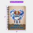 thumbnail image 5 of Brittany Spaniel Proud Dad Happy Father's Day Spiral Bound Journal Brittany Dog Lover Gifts Idea 5x7in Spiral Notebook - 02008, 5 of 5