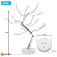 thumbnail image 5 of Spencer 20" Artificial Fairy Light Spirit Tree Lamp with 60 LED Snowflake Bonsai Tree Light USB/Battery Touch Switch for Kids Bedroom Party Wedding and Christmas (White), 5 of 8