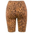 thumbnail image 3 of A2Y Women's Brushed Microfiber Leopard Print Biker Bermuda Shorts Golden Mustard 1XL, 3 of 3