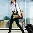 thumbnail image 5 of FORMRS Canvas Laptop Tote Bag for Women with 15.6" Computer Compartments Shoulder Handbag, Art Cocktails, 5 of 7