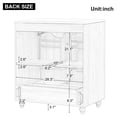 thumbnail image 3 of Harper & Bright Designs 30" Bathroom Vanity with Sink Combo, Multi-functional Bathroom Cabinet with Ceramic Top, Storage Doors and Drawer, Natural, 3 of 16
