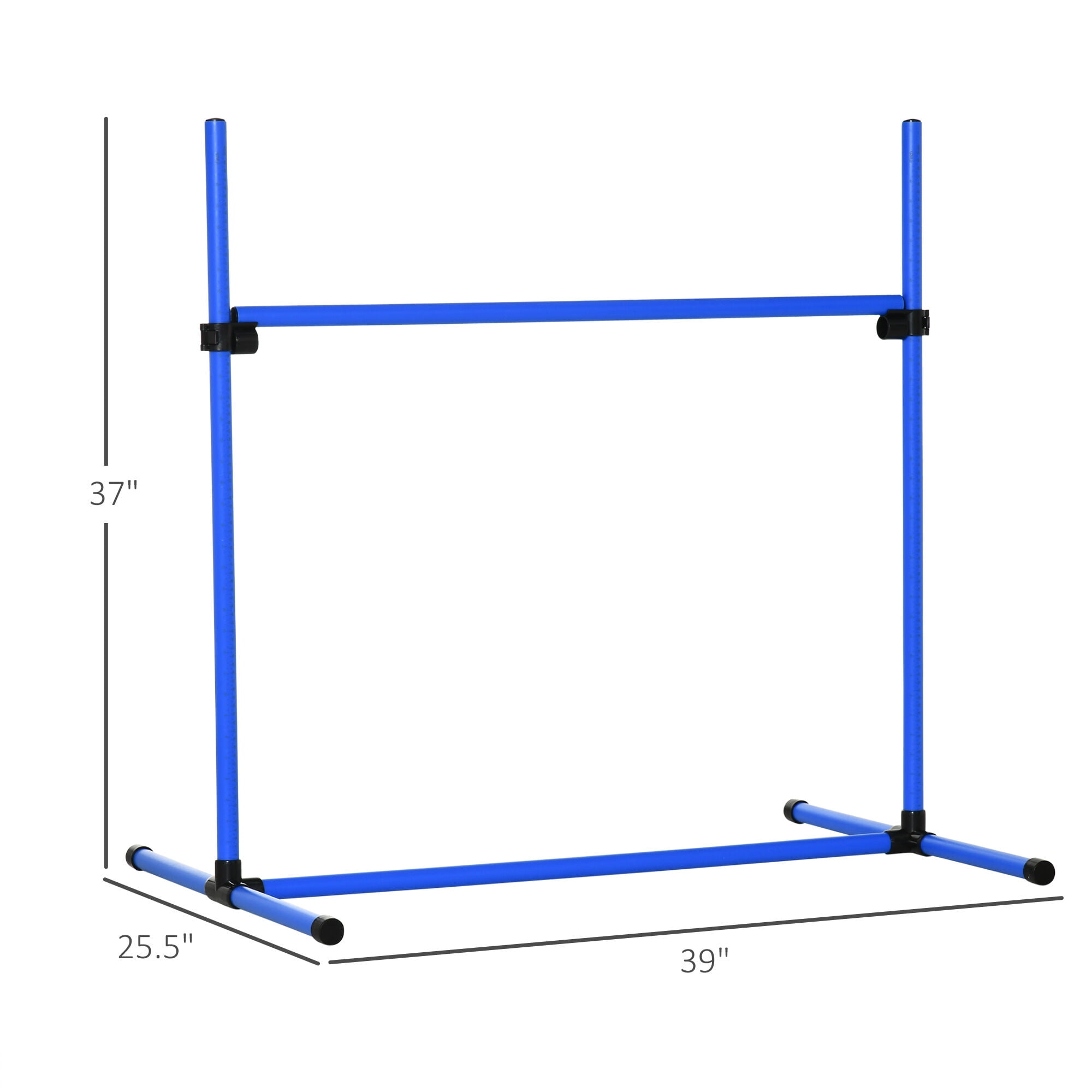 Orthopedic Dog Bed, PawHut 4 Piece Dog Agility Training Equipment for Dog Agility Course with Adjustable Height Jump Bars, Included Carry Bag, & Displacing Top Bar, Blue, Blue Dog Bed,Abs Cat Bed