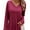 #42 Winered, variant on SHIBEVER Women Tops Fall Casual Long Sleeve Knit Tunic Tops Fashion V Neck Blouses Soild Color Winered Loose Tshirts for Women Size L