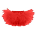 thumbnail image 6 of QSAWXQZ Women Tutu Skirt High Waist Elastic Waisted Pleated Tulle Dress up Skirt Party Free Size, 6 of 7