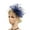 Navy, variant on Fascinators Hats for Women Retro Dinner Flower Bride European and American Headwear Birdcage Veil