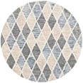thumbnail image 4 of SAFAVIEH Precious Cearra Geometric Diamonds Area Rug, Blue/Beige, 4' x 6', 4 of 10