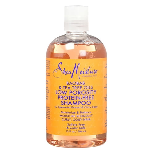Shea Moisture Low Porosity Baobab And Tea Tree Oils Shampoo, 13 oz, 3